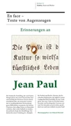 Cover Erinnerungen an Jean Paul