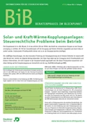 Cover BiB • Beraterpraxis im Blickpunkt