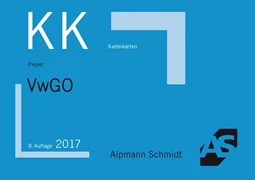 Cover Karteikarten VwGO
