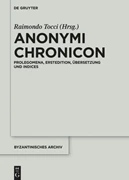 Cover Anonymi Chronicon