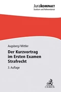 Cover Der Kurzvortrag im Ersten Examen - Strafrecht