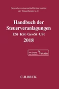 Cover Handbuch der Steuerveranlagungen 2018