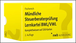 Cover Mündliche Steuerberaterprüfung Lernkartei BWL/VWL