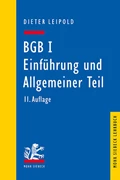 Cover BGB I: Einführung und Allgemeiner Teil