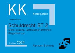 Cover Karteikarten Schuldrecht BT 2