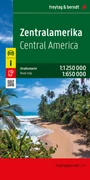 Cover Zentralamerika, Straßenkarte 1:1.250.000 / 1:650.000, freytag & berndt