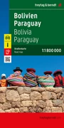 Cover Bolivien - Paraguay, Straßenkarte 1:1.800.000, freytag & berndt