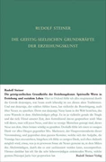 Cover Die geistig-seelischen Grundkräfte der Erziehungskunst