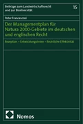 Cover Der Managementplan für Natura 2000-Gebiete im deutschen und englischen Recht