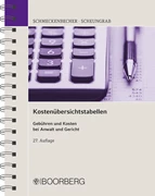 Cover Kostenübersichtstabellen