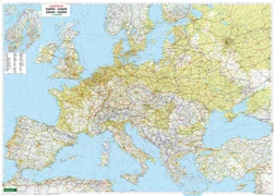 Cover Europa physisch, Straßenkarte 1:3.500.000, Poster, freytag & berndt