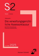 Cover Die verwaltungsgerichtliche Assessorklausur