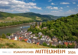 Cover Romantischer Mittelrhein 2026 Bildkalender A4 quer, spiralgebunden