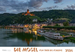 Cover Mosel von Trier bis Koblenz 2026 Bildkalender A4 quer, spiralgebunden