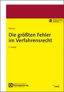Cover Die größten Fehler im Verfahrensrecht