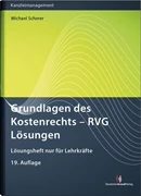 Cover Grundlagen des Kostenrechts - RVG Lösungen