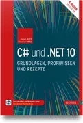Cover C# und .NET 10 - Grundlagen, Profiwissen und Rezepte