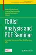 Cover Tbilisi Analysis and PDE Seminar 