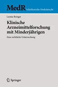 Cover Klinische Arzneimittelforschung mit Minderjährigen