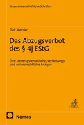 Cover Das Abzugsverbot des § 4j EStG