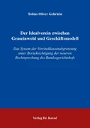 Cover Der Idealverein zwischen Gemeinwohl und Geschäftsmodell