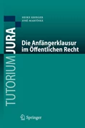 Cover Die Anfängerklausur im Öffentlichen Recht