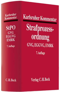 Abbildung von Karlsruher Kommentar zur Strafprozessordnung: StPO | 7. Auflage | 2013 | beck-shop.de