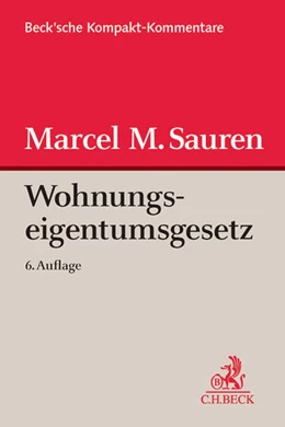 Abbildung von Sauren | Wohnungseigentumsgesetz: WEG | 6. Auflage | 2014 | beck-shop.de