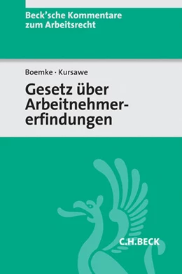 Abbildung von Boemke / Kursawe
   
  | Gesetz über Arbeitnehmererfindungen | 1. Auflage | 2015 | Band 29 | beck-shop.de