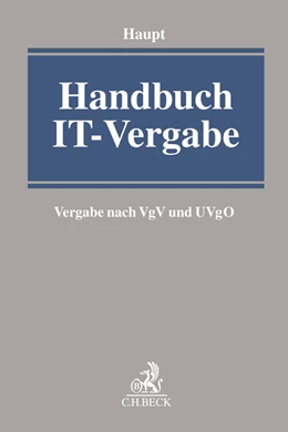 Abbildung von Haupt | Handbuch IT-Vergabe | 1. Auflage | 2020 | beck-shop.de