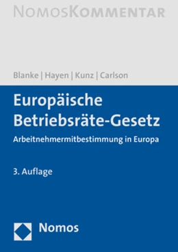 Abbildung von Blanke / Hayen | Europäisches Betriebsräte-Gesetz | 3. Auflage | 2019 | beck-shop.de