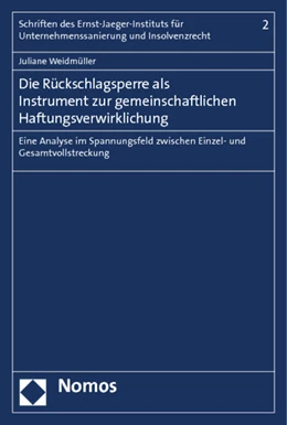 Abbildung von Weidmüller | Die Rückschlagsperre als Instrument zur gemeinschaftlichen Haftungsverwirklichung | 1. Auflage | 2012 | 2 | beck-shop.de