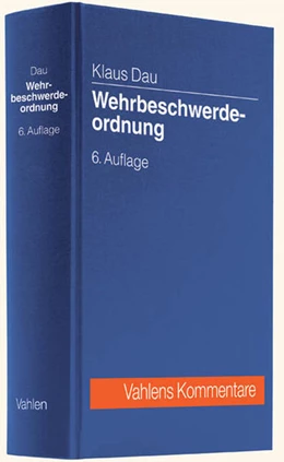 Abbildung von Dau | Wehrbeschwerdeordnung | 6. Auflage | 2013 | beck-shop.de