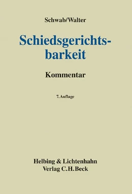 Abbildung von Schwab / Walter | Schiedsgerichtsbarkeit | 7. Auflage | 2005 | beck-shop.de