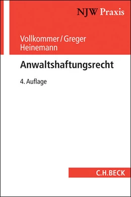 Abbildung von Vollkommer / Greger | Anwaltshaftungsrecht | 4. Auflage | 2014 | Band 50 | beck-shop.de