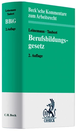 Abbildung von Leinemann / Taubert | Berufsbildungsgesetz: BBiG | 2. Auflage | 2008 | Band 27 | beck-shop.de