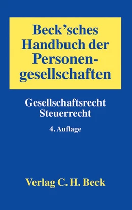 Abbildung von Beck'sches Handbuch der Personengesellschaften | 4. Auflage | 2014 | beck-shop.de