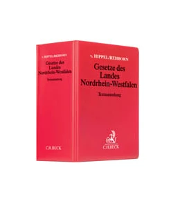 Abbildung von Hippel / Rehborn: Gesetze des Landes Nordrhein-Westfalen Hauptordner 86 mm <br />1 Ersatzordner (leer) | 1. Auflage | 1982 | beck-shop.de