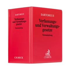 Abbildung von Sartorius: Verfassungs- und Verwaltungsgesetze Hauptordner 86 mm<br>Ersatzordner (leer) | 1. Auflage | | beck-shop.de