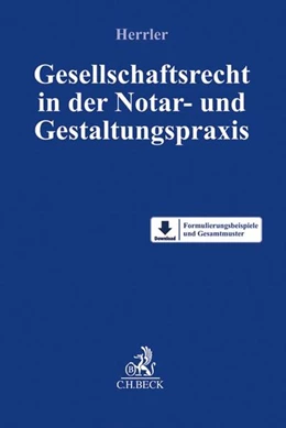 Abbildung von Herrler | Gesellschaftsrecht in der Notar- und Gestaltungspraxis | 1. Auflage | 2017 | beck-shop.de