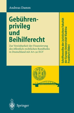 Abbildung von Damm | Gebührenprivileg und Beihilferecht | 1. Auflage | 1998 | beck-shop.de