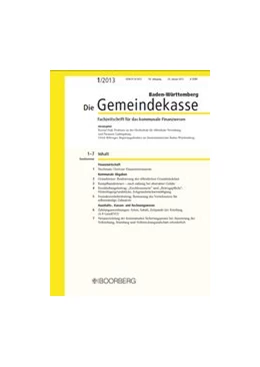 Abbildung von Die Gemeindekasse Baden-Württemberg | 64. Auflage | 2018 | beck-shop.de