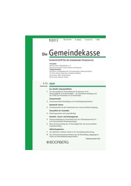 Abbildung von Die Gemeindekasse • Hessen, Niedersachsen, Nordrhein-Westfalen, Schleswig-Holstein | 69. Auflage | 2018 | beck-shop.de
