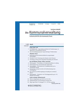 Abbildung von Die Kommunalverwaltung Sachsen-Anhalt | 29. Auflage | 2018 | beck-shop.de