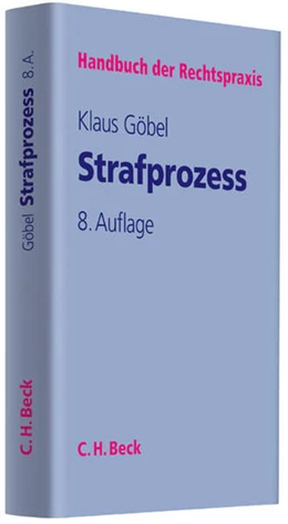 Abbildung von Göbel | Strafprozess | 8. Auflage | 2013 | Band 8 | beck-shop.de