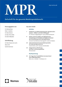 Abbildung von Medizin Produkte Recht • MPR | 18. Auflage | 2018 | beck-shop.de