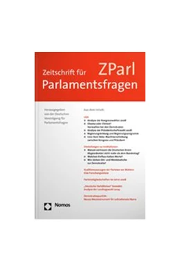 Abbildung von Zeitschrift für Parlamentsfragen - ZParl | 49. Auflage | 2018 | beck-shop.de