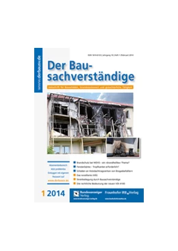 Abbildung von Der Bausachverständige | 14. Auflage | 2018 | beck-shop.de