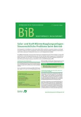 Abbildung von BiB • Beraterpraxis im Blickpunkt | 13. Auflage | 2018 | beck-shop.de
