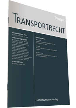 Abbildung von Herber (Hrsg.) | Transportrecht | 40. Auflage | 2018 | beck-shop.de